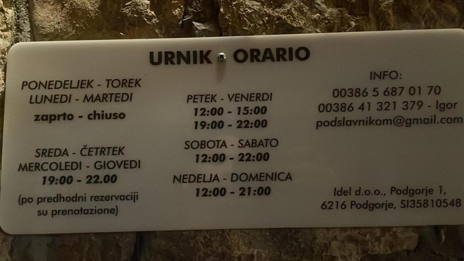 Guest House Pod Slavnikom Podgorje  Zewnętrze zdjęcie